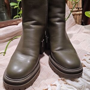 Sam & Libby Olive Green Women's Boots